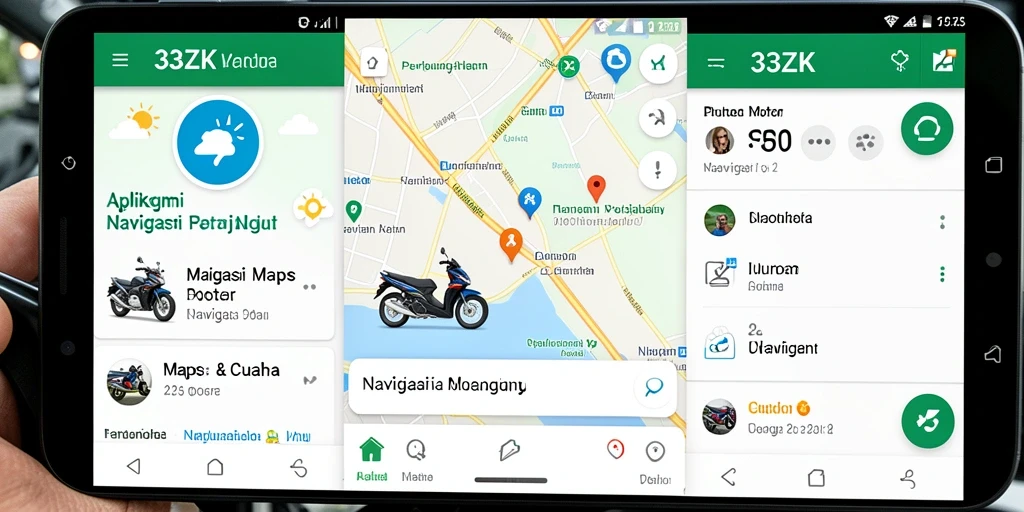 Tampilan antarmuka 33ZK dengan fungsi navigasi motor yang jelas.
