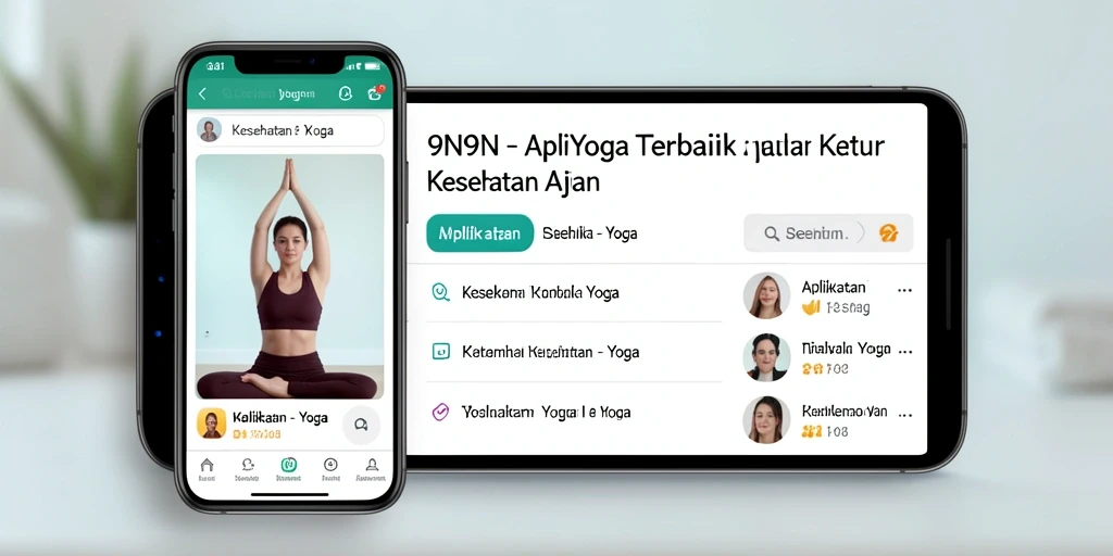 Tampilan antarmuka aplikasi Yoga 9N9N yang menarik dan fungsional.