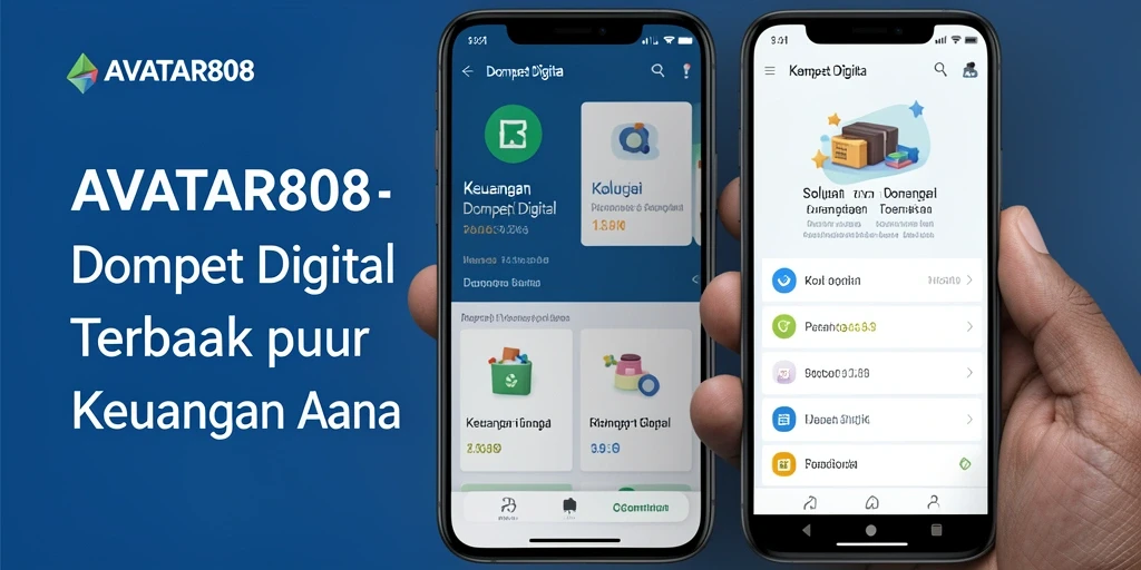 Tampilan antarmuka pengguna dari aplikasi Dompet Digital AVATAR808.