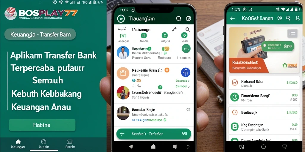 Antarmuka pengguna BOSPLAY77 menampilkan fitur Transfer Bank yang mudah digunakan.