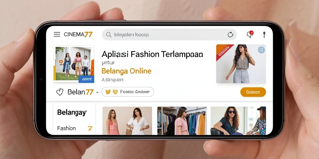 Tampilan antarmuka CINEMA77 yang elegan dan mudah digunakan untuk fashion.