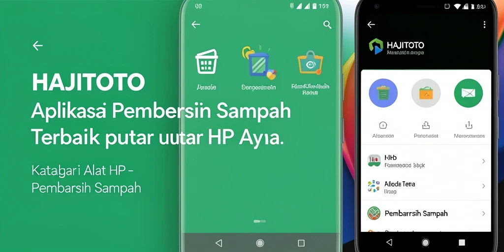 Antarmuka dan fungsi utama Pembersih Sampah HAJITOTO.