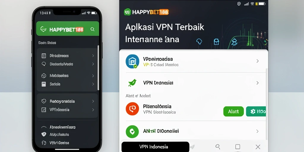 Tampilan antarmuka pengguna aplikasi HAPPYBET188 yang intuitif dan menarik.