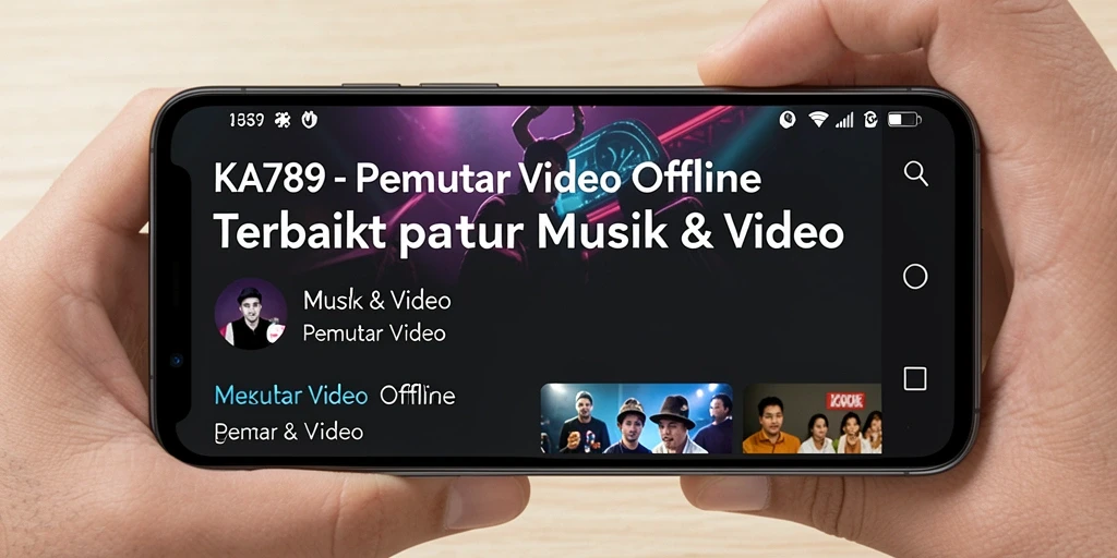 Antarmuka aplikasi KA789 yang intuitif untuk Pemutar Video Offline.